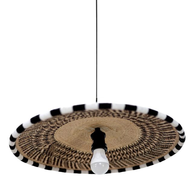 beaded binga lamp pendants